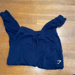 Gymshark training joggers navy blue size S
